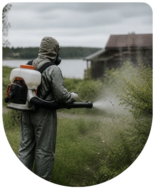 Уничтожение гнуса с гарантией результата на объектах в Устях-Лабинске